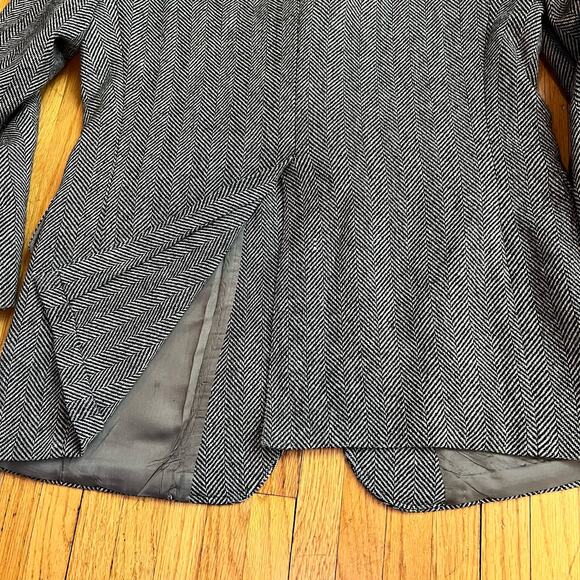 American Craftsman Blazer Mens 40 Herringbone Black Wool Sport Coat - Picture 5 of 13
